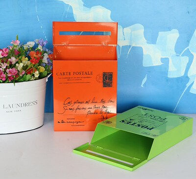Mail box anti-rust suggestion box wall hanging letter box co