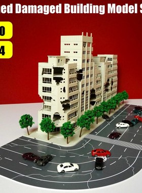 1144 3D Altman Scene Model Battle Damaged Building Outland