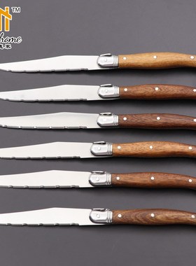 Set Of 6 Stainless Steel Steak Knife Dinner Tableware Set St
