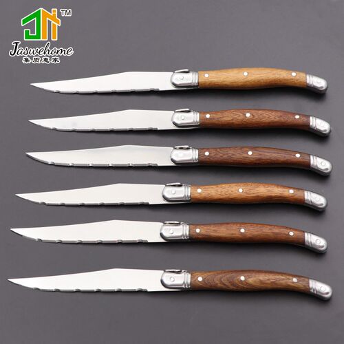 Set Of 6 Stainless Steel Steak Knife Dinner Tableware Set St