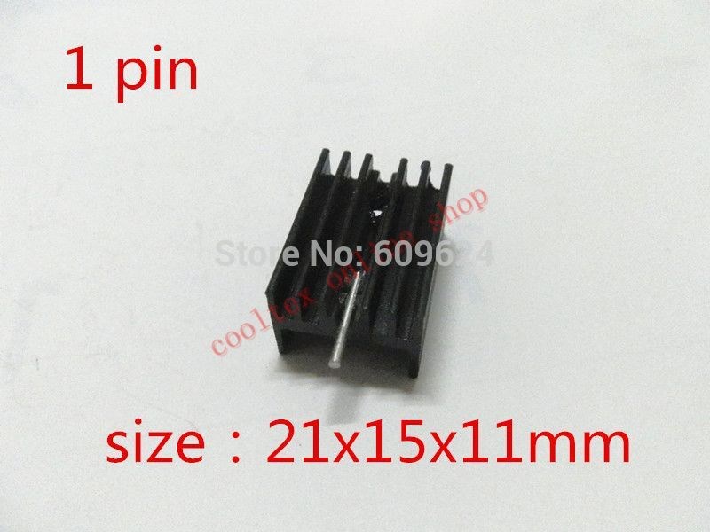 100pcs/lot  21x15x11mm IC Heatsink, Triode  heatsink , radia