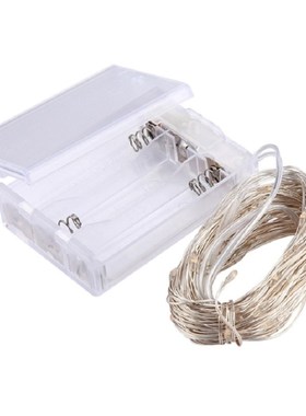 LED battery-powered light string, 2 meters warm white for Ch