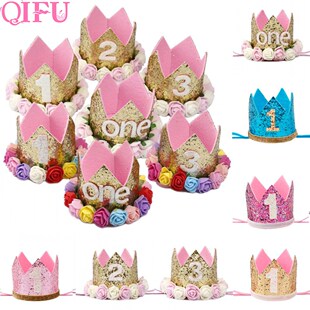 Cap One First Birthday Princess Decor Hat Crow Hats