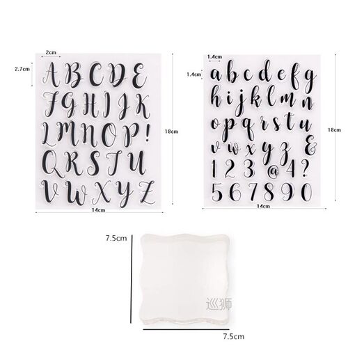 Alphabet Fondant Cookie Stamp Silicone Mold Letters Biscuit