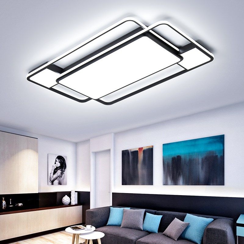 rectangle/square modern led ceiling lihgts  living room bed