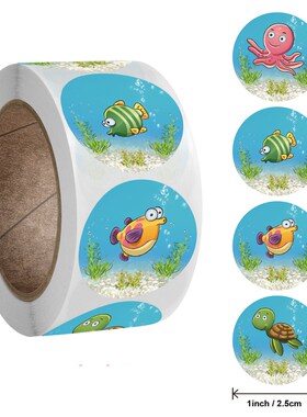 50-500pcs Cute Animals Reward Stickers For Kids Classic Toys