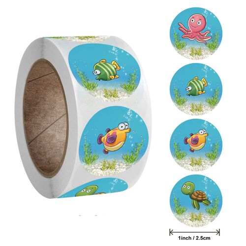 50-500pcs Cute Animals Reward Stickers For Kids Classic Toys