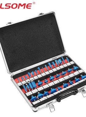 35pcs 1/4inch Shank Router Bit Set ungsten bide ip Router Wo