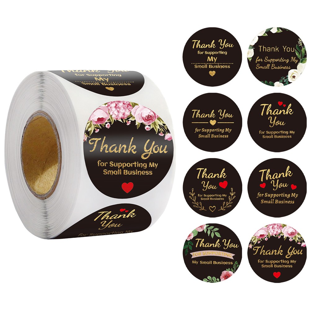 Thank you for supporting my business kraft stickers with rou