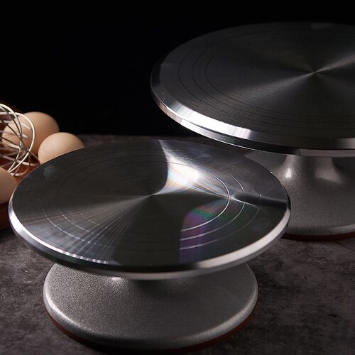 DIY Cake Stainless steel Turntable Mold Cake Plate Rotating