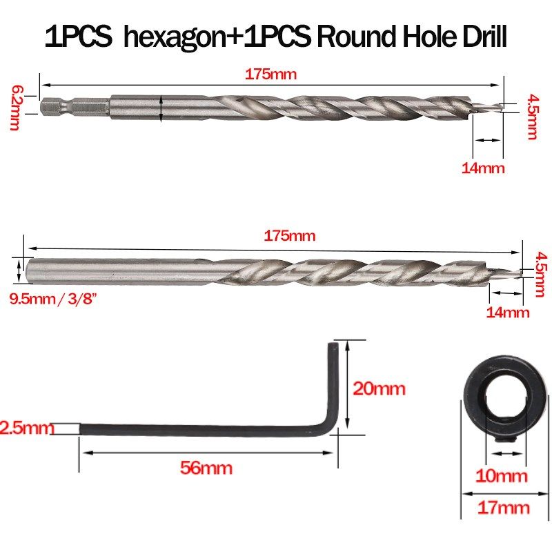 Woodworking Oblique Hole Locator Jig Kit 15 Degree Angle Dri