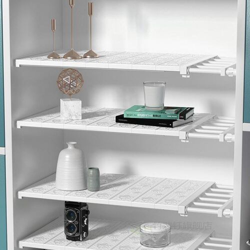 Adjustable Expandable Closet Organizer Storage Shelf Wall M