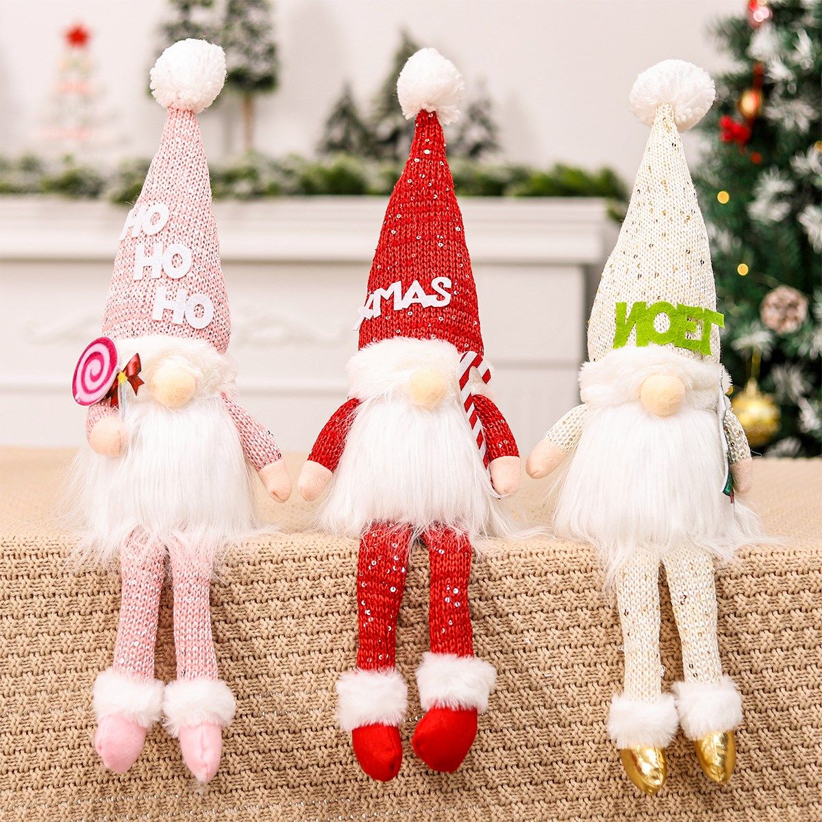 christmas gnome faceless doll with light merry christmas dec