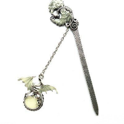 Noctilucent Animal Owl Bookmark Pendant Metal Book