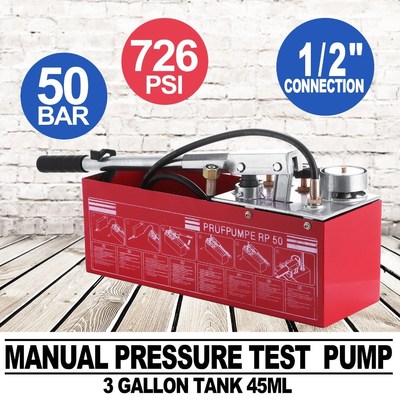 5000kpa Test Bucket Plumbing Hydrostatic Pressure Pump 12L G