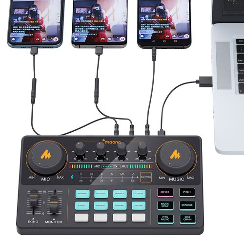 CASTER AM200 Microphone Mixer Digital Audio Interface Podcas