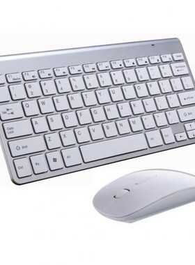 Mini Wireless Keyboard Mouse Set Waterproof 2.4G for Apple M