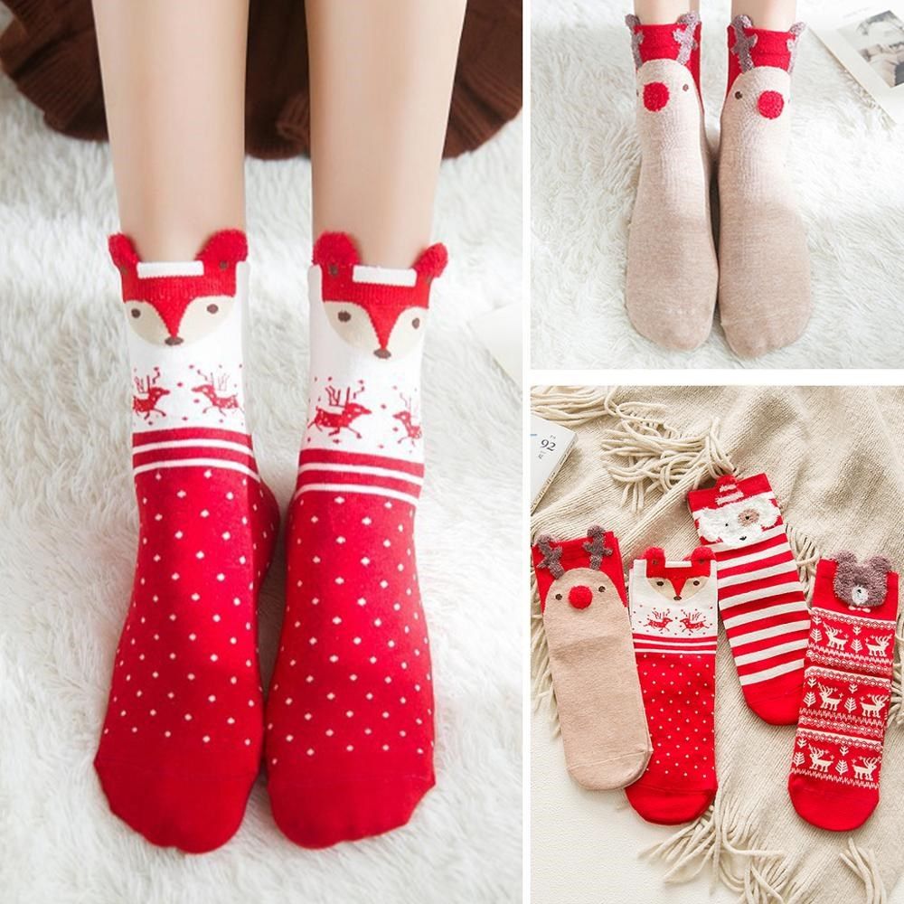 christmas cotton socks xmas gifts merry christmas decoration