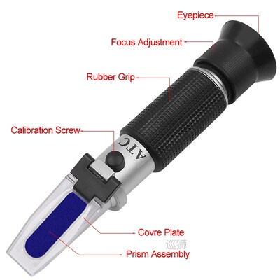 Handheld alcohol refractometer sugar Wine concentration mete