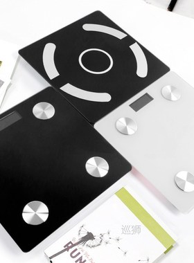 Bathroom Scales Bluetooth Floor Body Scale BMI Fat Scales L