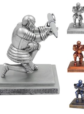 Creative Resin Soldier Executive Knight Shaped Pen Holder F