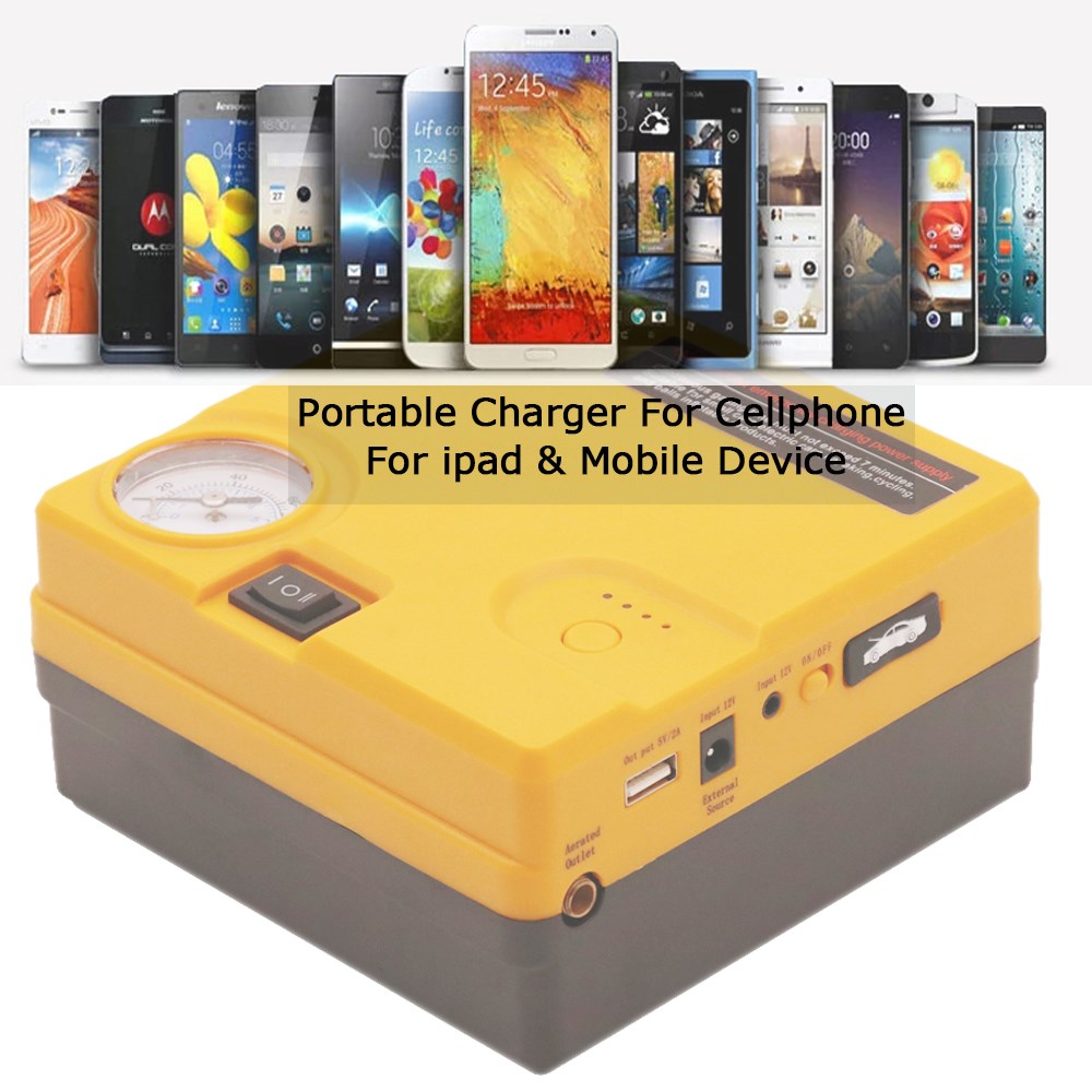 Newest 16800mAh Car Jump Starter Air Compressor 12V 400A Sta