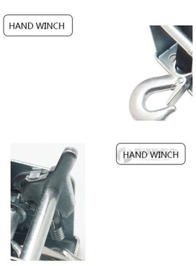 Hand winch Manual winch 3500-pound winder with ribbon winch