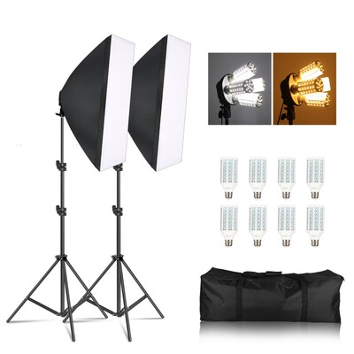 Photography Softbox Lighting Kit Pulsed Light for Photo Stud