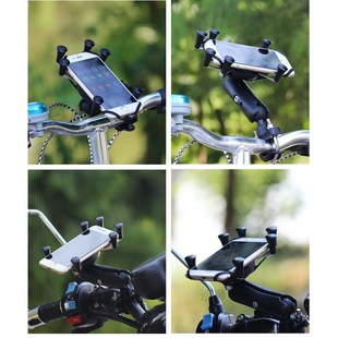 Motorcycle Phone Holder Motorbike Rear View Mirror Handlebar