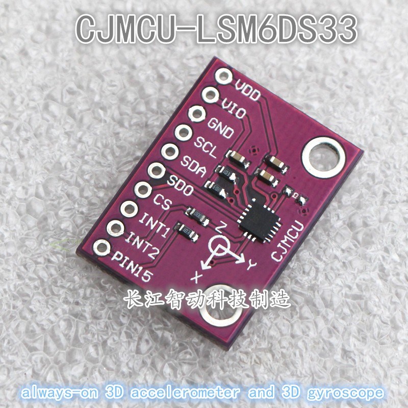LSM6DS33TR 3-axis accelerometer + 3-axis gyroscope 6-axis in
