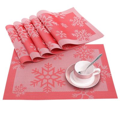 2pc Christmas PVC Placemats Place Mats Coasters Dinner Table