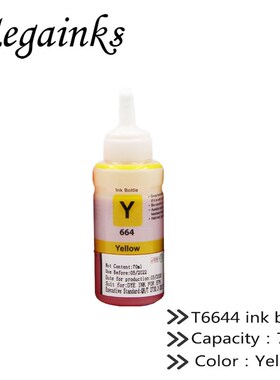 Refill 664 dye ink For Epson Eco Tank L100 L110 L120 L210 L3