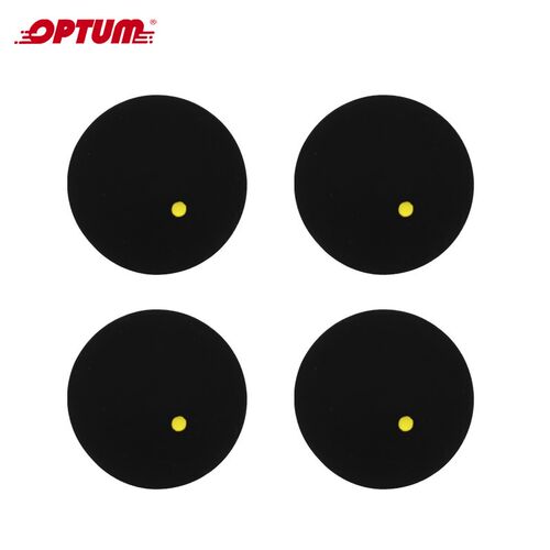 4pcs/12pcs/30pcs Matkot Ball Squash Ball One Yellow Dots Lo