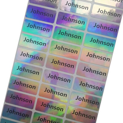 Waterproof Name Lable Tags Custom Stickers for Children Scho