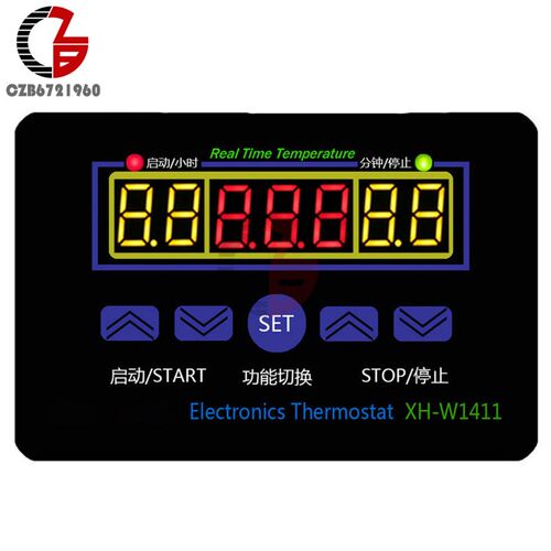 LED Digital Temperature Controller DC 12V 10A XH W1411 Real