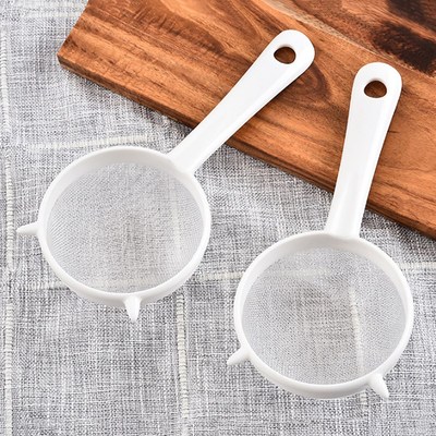 Kitchen Reusable Handheld Plastic Screen Tea Leaf Strainer F