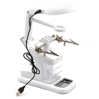 Third Hand Soldering Iron Stand Welding Tool With Illuminat