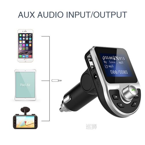 Car FM Transmitter Wireless Bluetooth 5.0 Mp3 Player U Disk