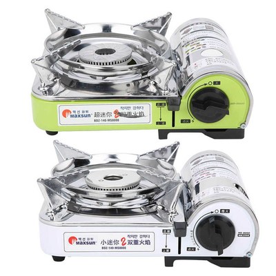 Portable Gas Stove Burner Windproof Cassette Cook Furnace Ou