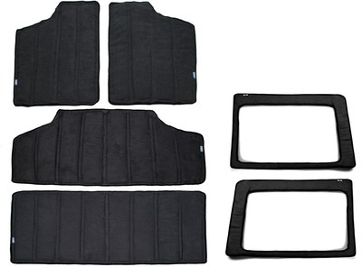 Black Car Interior Parts Rear Window and Hardtop Sound Deade