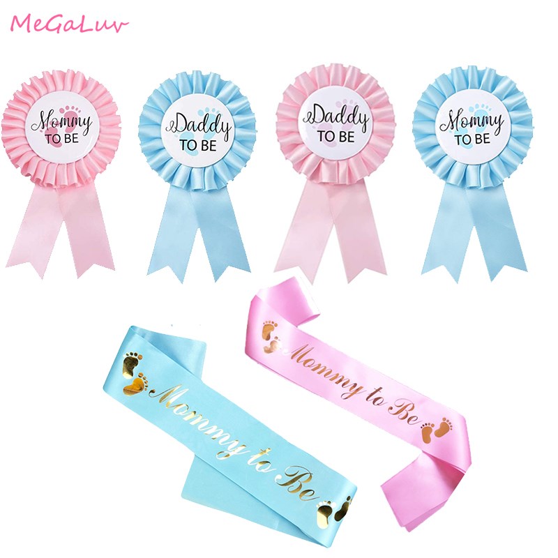 Team bride 2 IN 1 Mommy To Be Daddy To Be Tinplate Badge Pin