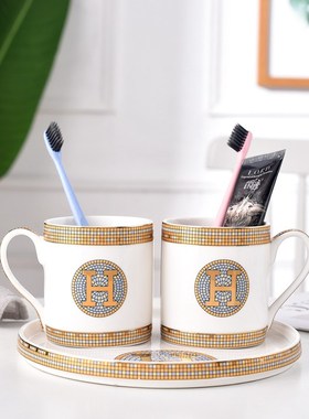 Bathroom Accessories Set Cerac oothbrush s Gargle s With ray