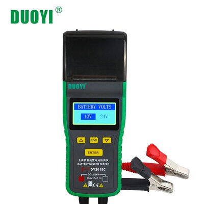 DOYI DY2015C Car Battery Tester 12V 24V Lead-acid yzer Auto