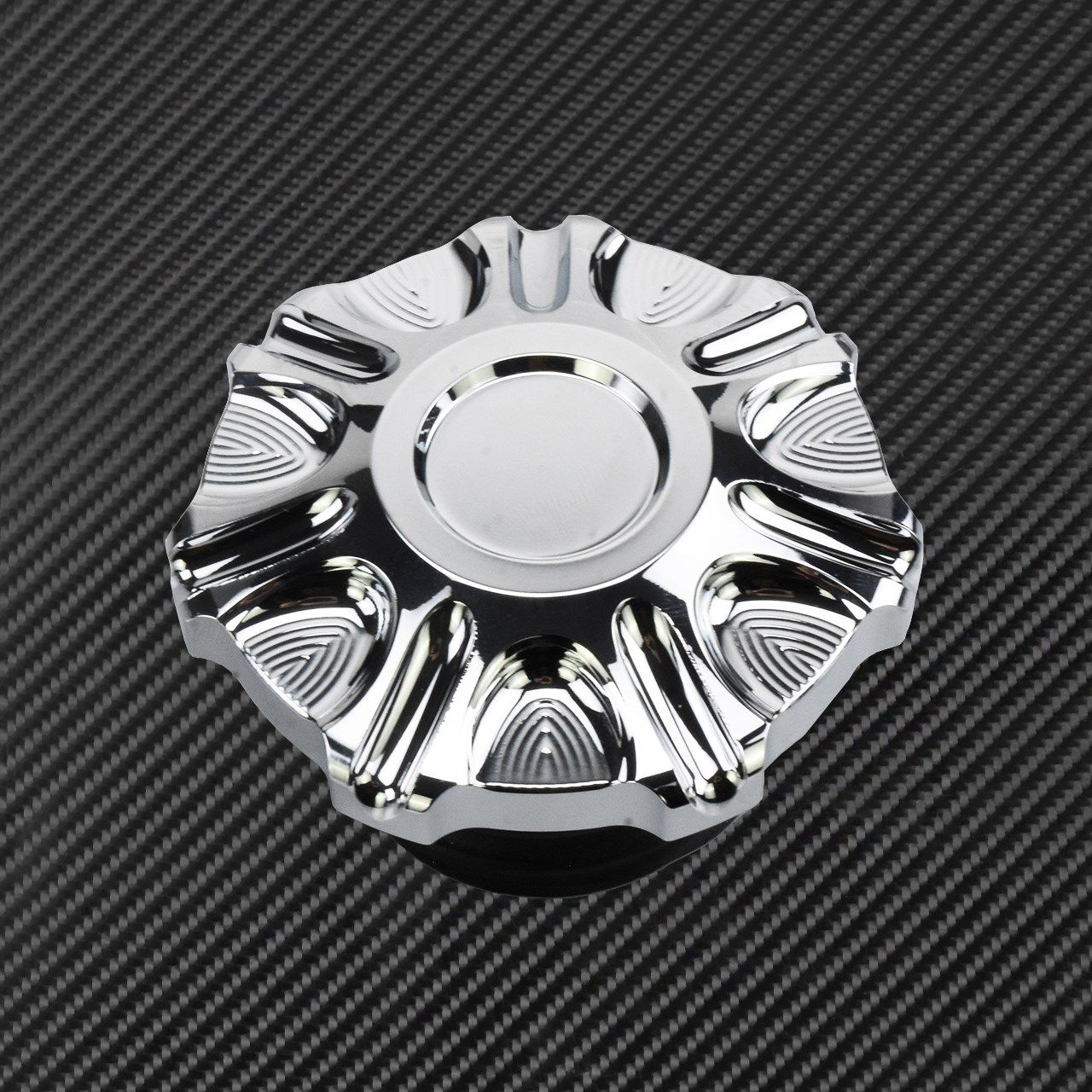 Motorcycle Crown Style Vented Fuel Tank Cap CNC Oil Cap Fuel