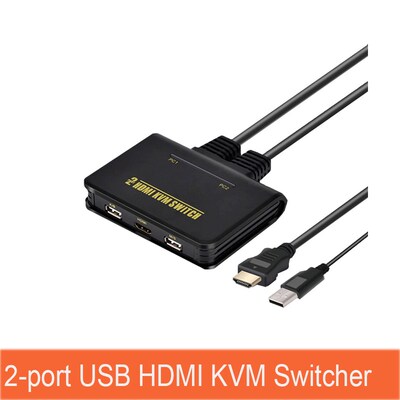 2 Port SB HDMI KVM Switcher selector SB2.0 HDMI 1080P with m
