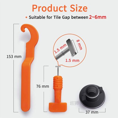 1404/702/651/151Pcs Level Wedges Tile Spacers For Flooring W