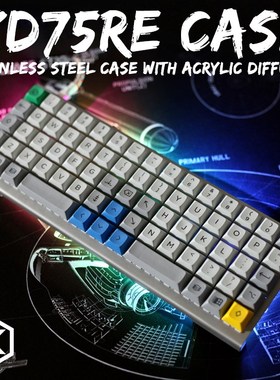 stainless steel bent case for xd75re xd75  xd75am 60% custo