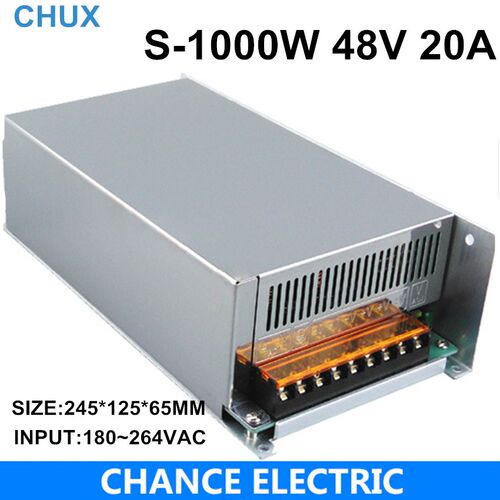 48V 20A 1000W Switch Power Supply Driver Display 200V~240V S