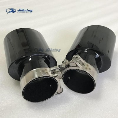 Oval stainless steel black tail throat Large Diameter large