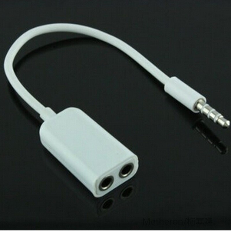 Practical 3.5mm Double Jack Headphone Splitter for iPod iPho